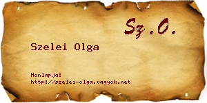 Szelei Olga névjegykártya